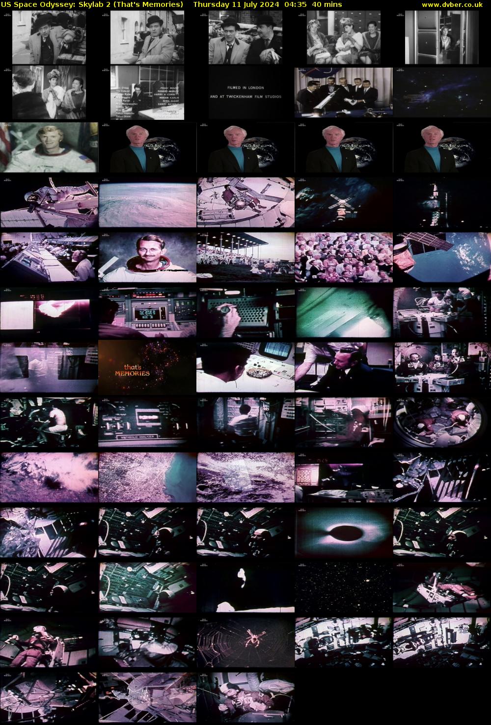 US Space Odyssey: Skylab 2 (That's Memories) Thursday 11 July 2024 04:35 - 05:15