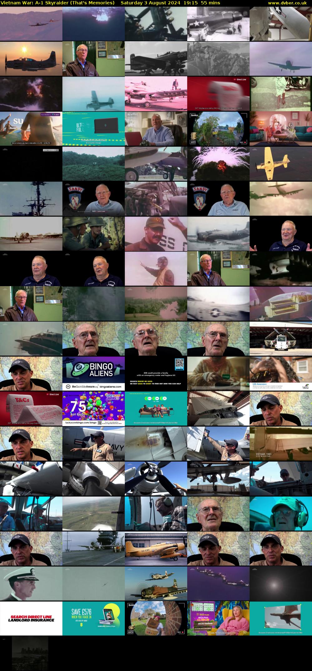 Vietnam War: A-1 Skyraider (That's Memories) Saturday 3 August 2024 19:15 - 20:10