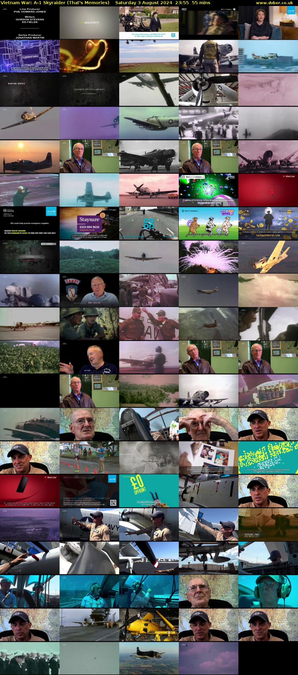 Vietnam War: A-1 Skyraider (That's Memories) Saturday 3 August 2024 23:55 - 00:50