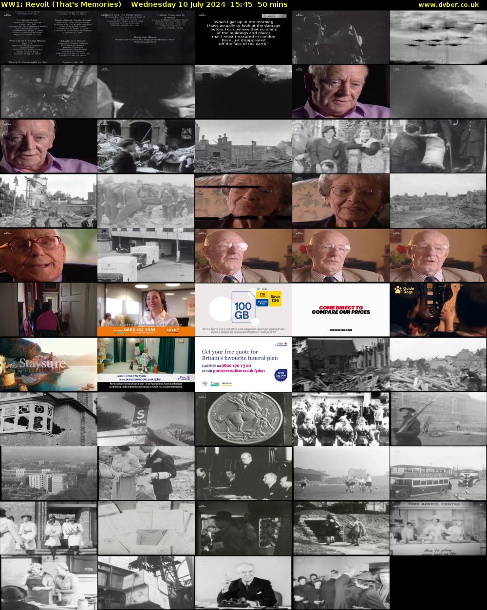 WW1: Revolt (That's Memories) Wednesday 10 July 2024 15:45 - 16:35