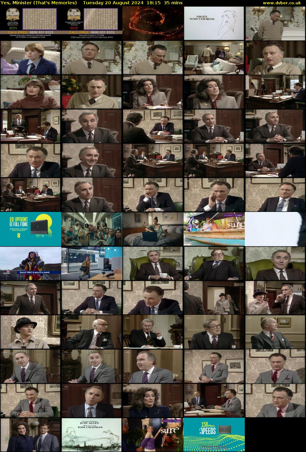 Yes, Minister (That's Memories) Tuesday 20 August 2024 18:15 - 18:50