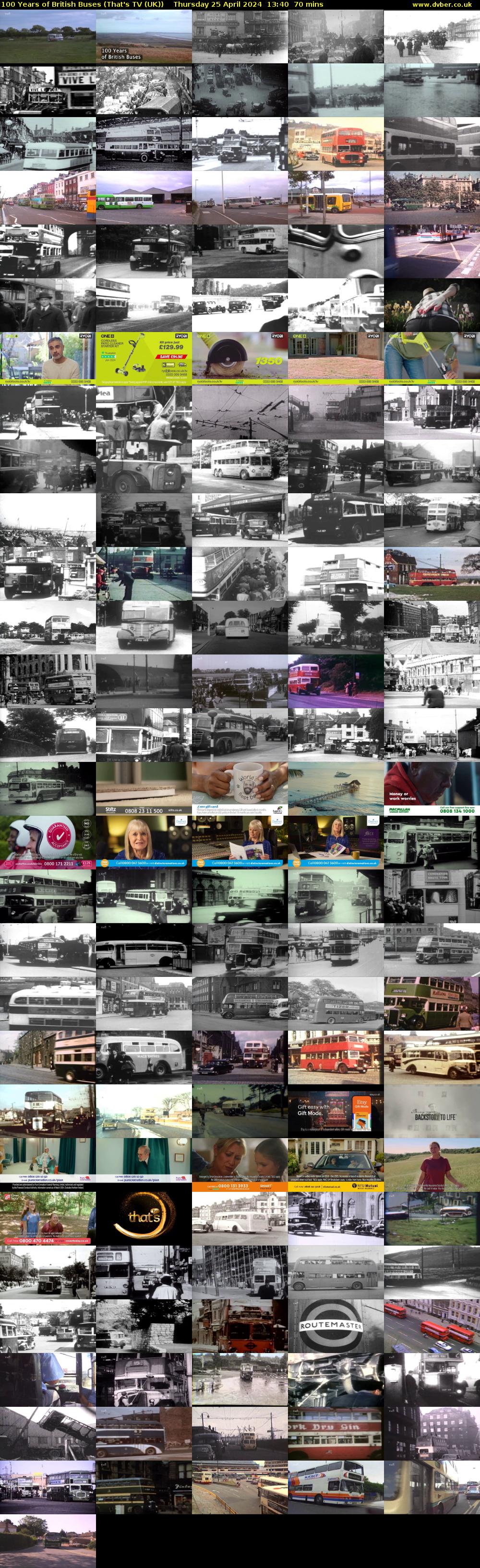 100 Years of British Buses (That's TV (UK)) Thursday 25 April 2024 13:40 - 14:50