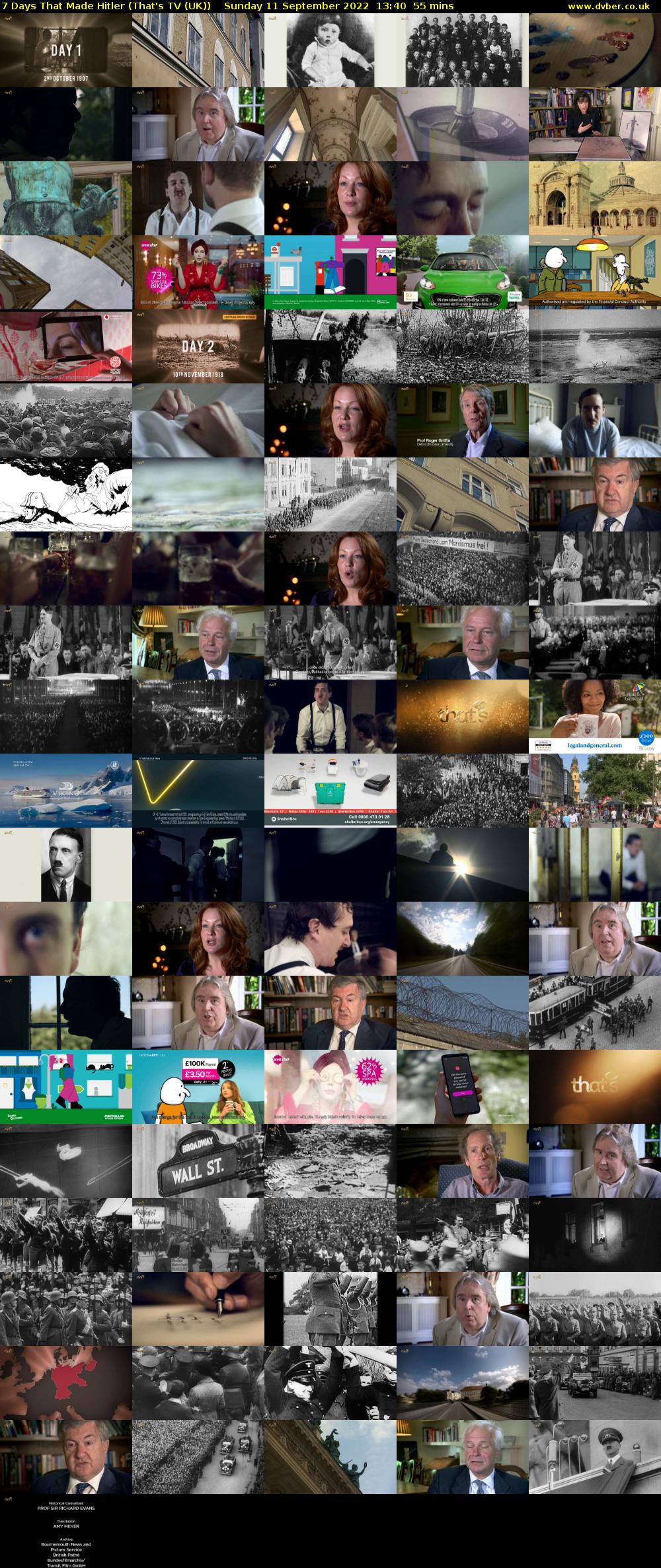 7 Days That Made Hitler (That's TV (UK)) Sunday 11 September 2022 13:40 - 14:35