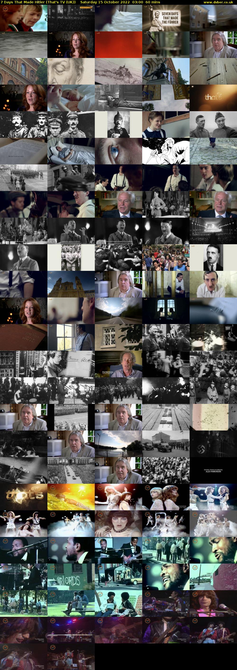 7 Days That Made Hitler (That's TV (UK)) Saturday 15 October 2022 03:00 - 04:00