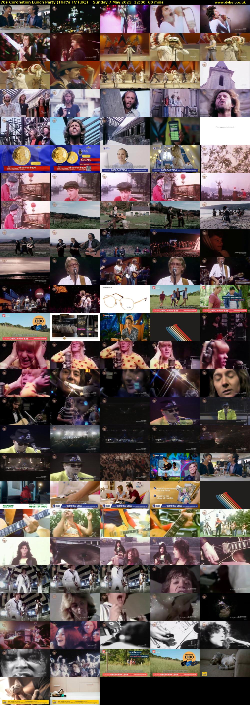 70s Coronation Lunch Party (That's TV (UK)) Sunday 7 May 2023 12:00 - 13:00
