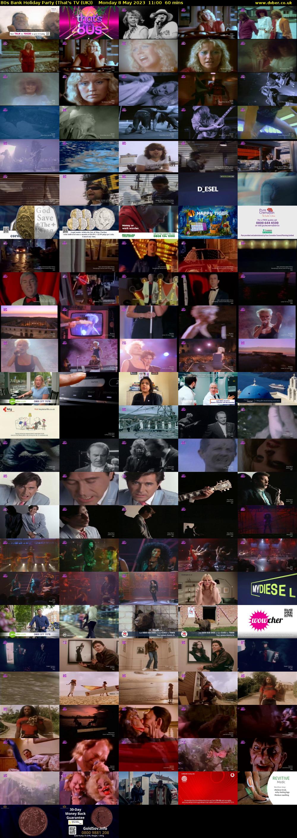 80s Bank Holiday Party (That's TV (UK)) Monday 8 May 2023 11:00 - 12:00
