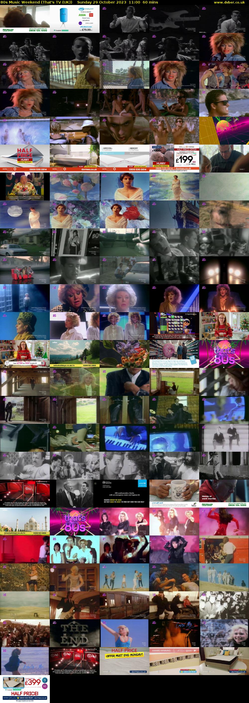 80s Music Weekend (That's TV (UK)) Sunday 29 October 2023 11:00 - 12:00