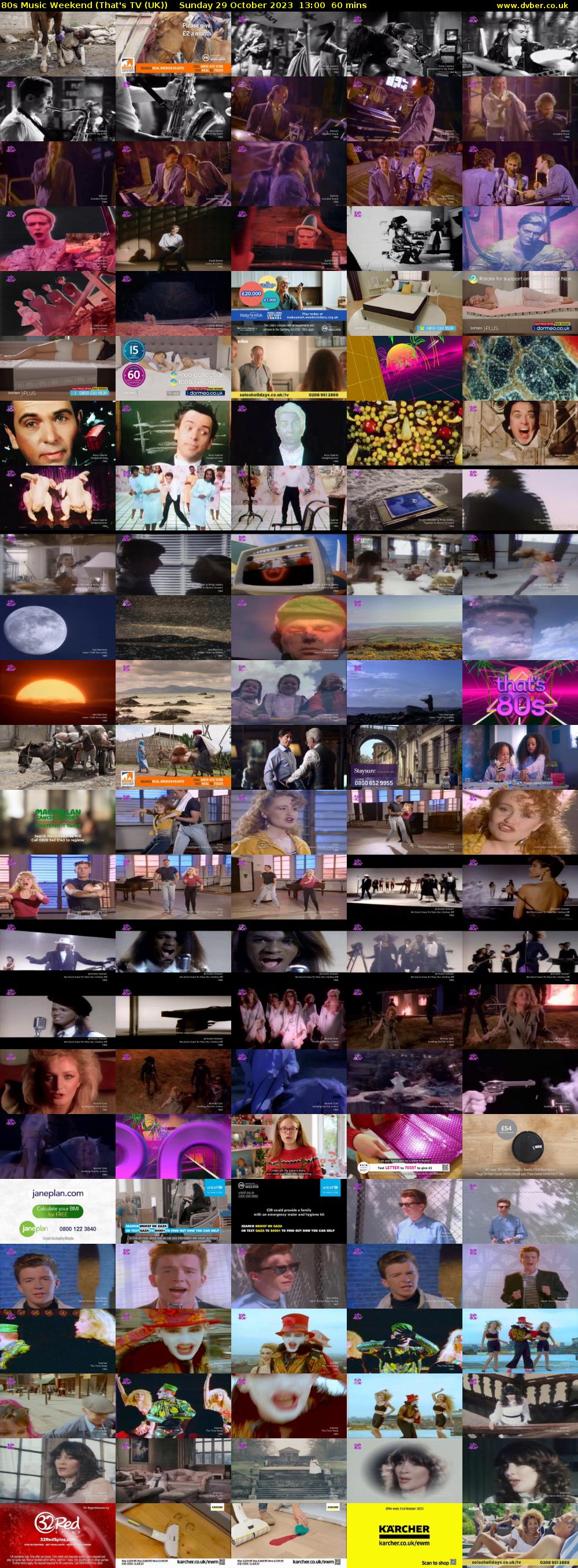 80s Music Weekend (That's TV (UK)) Sunday 29 October 2023 13:00 - 14:00