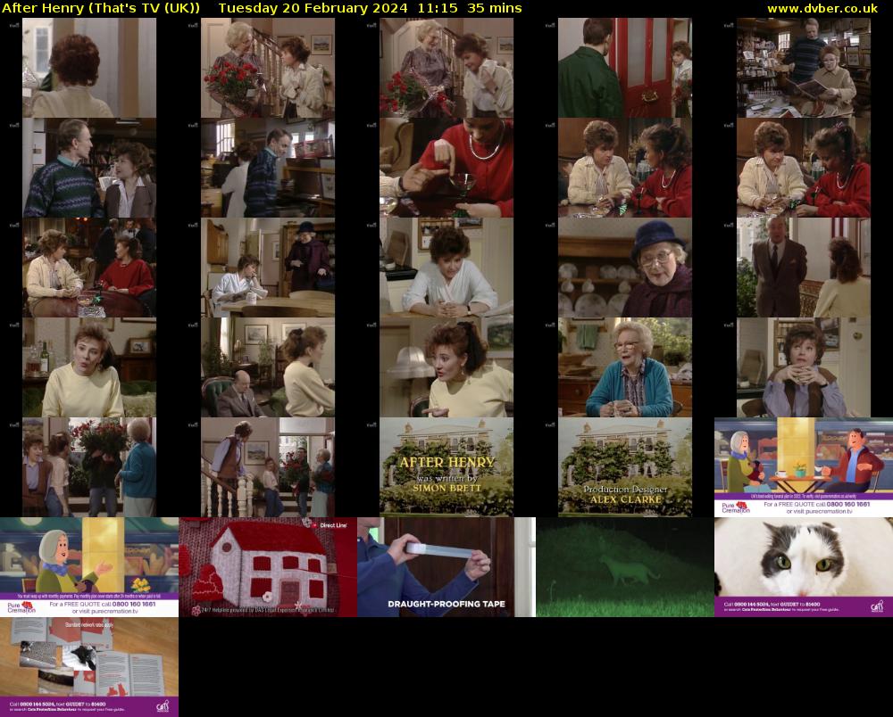 After Henry (That's TV (UK)) Tuesday 20 February 2024 11:15 - 11:50
