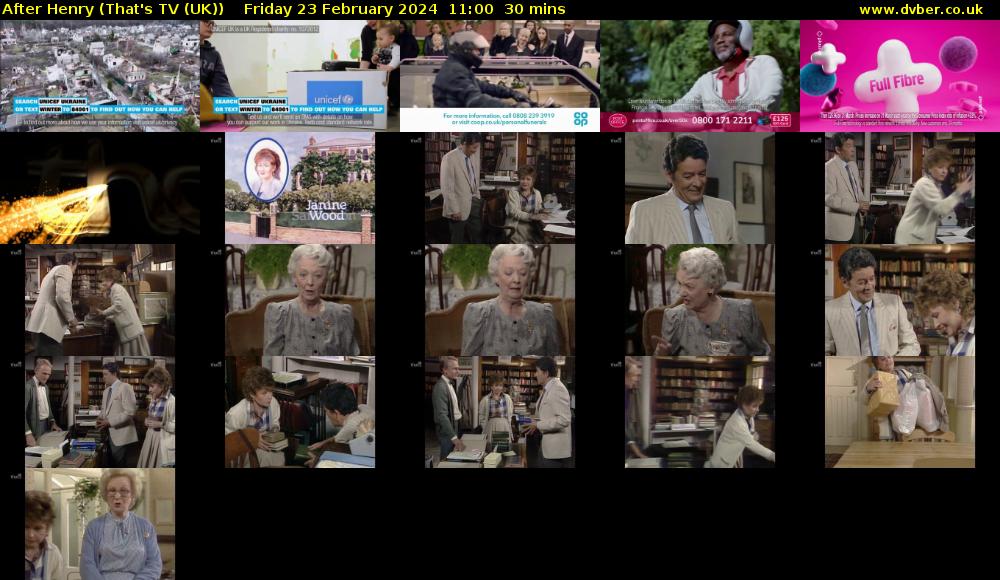 After Henry (That's TV (UK)) Friday 23 February 2024 11:00 - 11:30