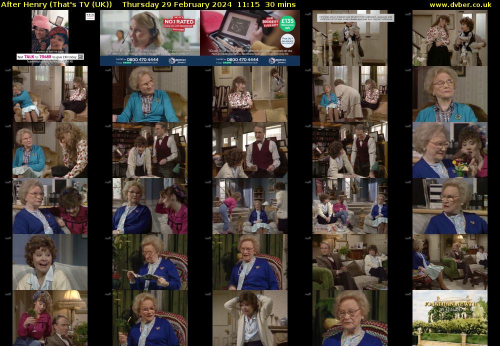 After Henry (That's TV (UK)) Thursday 29 February 2024 11:15 - 11:45