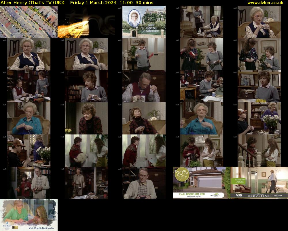 After Henry (That's TV (UK)) Friday 1 March 2024 11:00 - 11:30