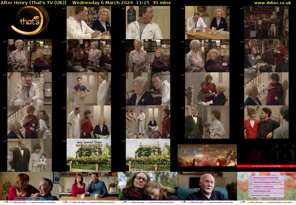After Henry (That's TV (UK)) Wednesday 6 March 2024 11:15 - 11:50