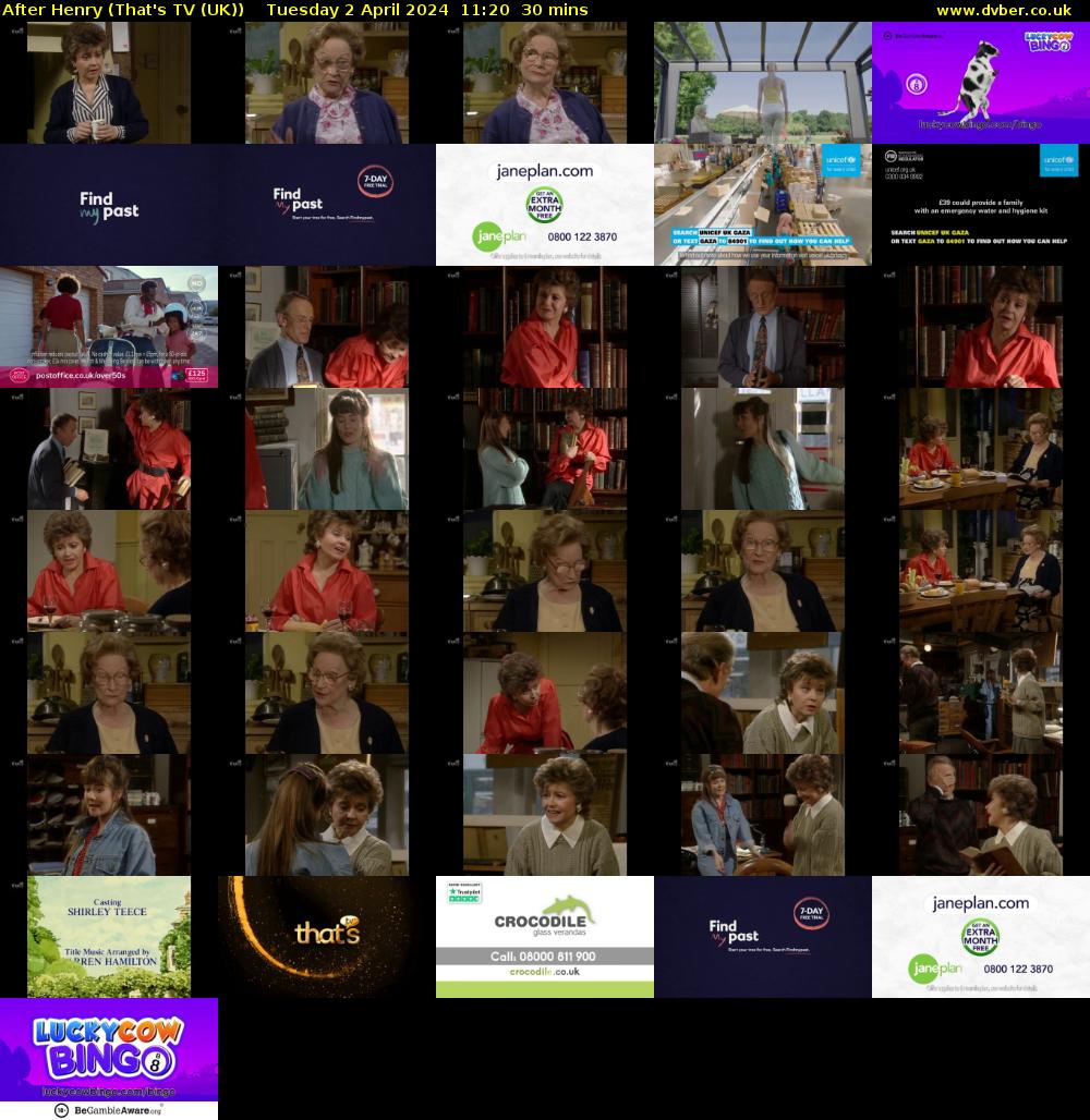After Henry (That's TV (UK)) Tuesday 2 April 2024 11:20 - 11:50