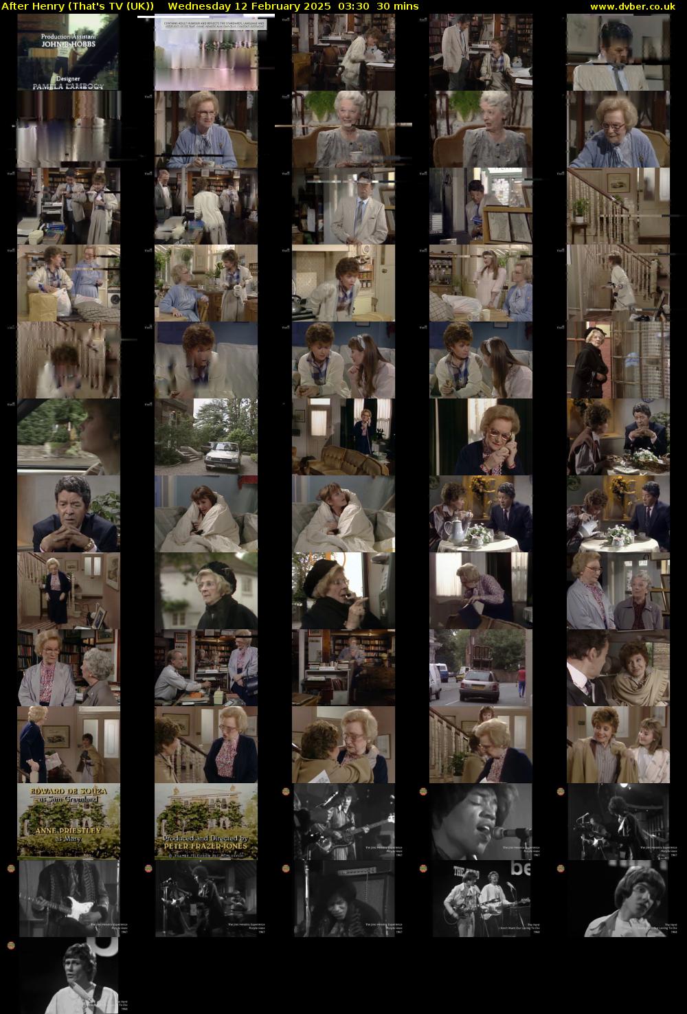 After Henry (That's TV (UK)) Wednesday 12 February 2025 03:30 - 04:00