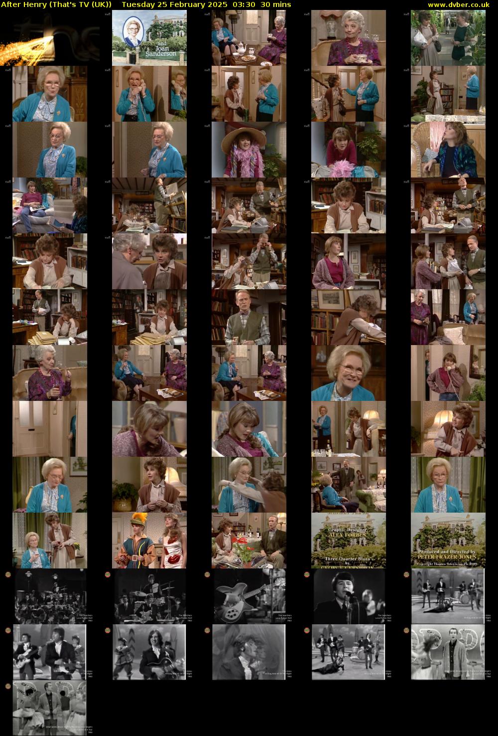 After Henry (That's TV (UK)) Tuesday 25 February 2025 03:30 - 04:00