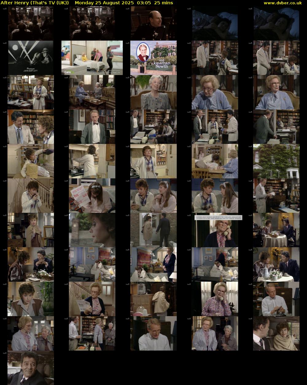 After Henry (That's TV (UK)) Monday 25 August 2025 03:05 - 03:30