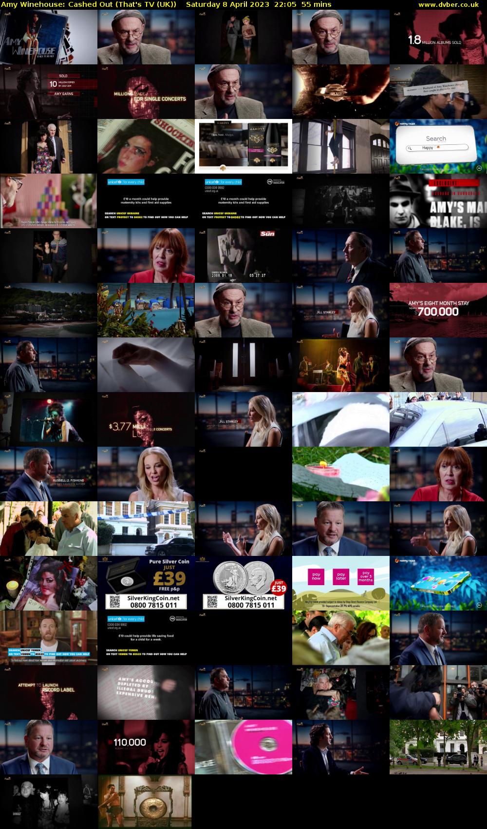Amy Winehouse: Cashed Out (That's TV (UK)) Saturday 8 April 2023 22:05 - 23:00