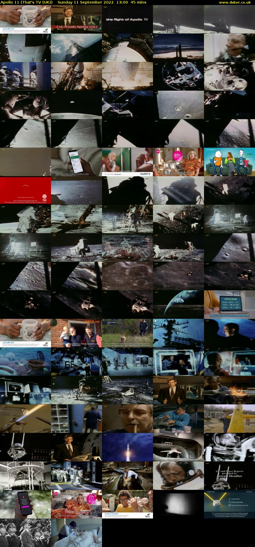 Apollo 11 (That's TV (UK)) Sunday 11 September 2022 13:00 - 13:45