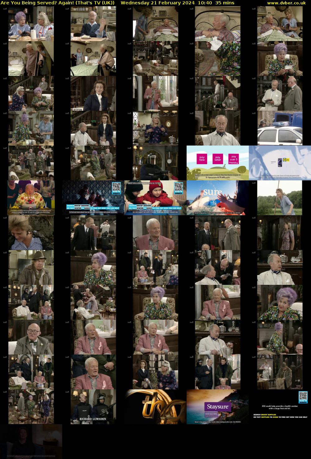 Are You Being Served? Again! (That's TV (UK)) Wednesday 21 February 2024 10:40 - 11:15