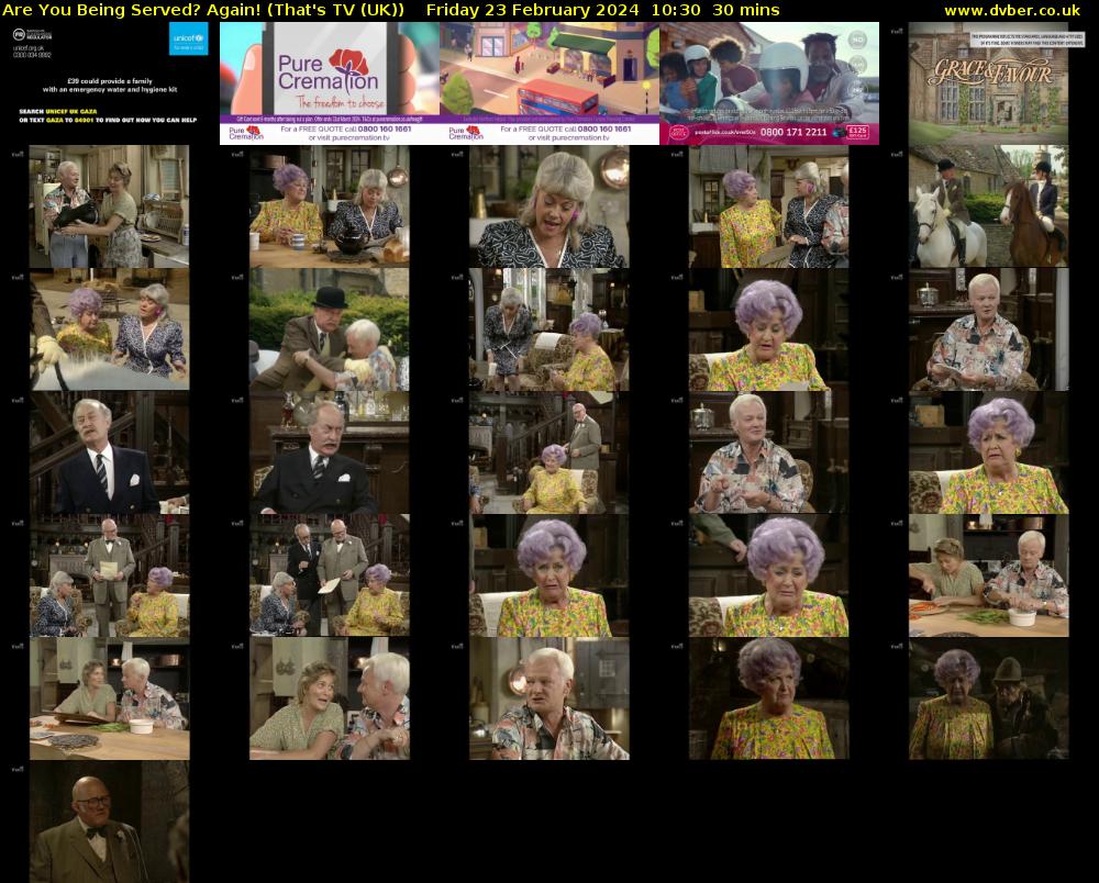 Are You Being Served? Again! (That's TV (UK)) Friday 23 February 2024 10:30 - 11:00
