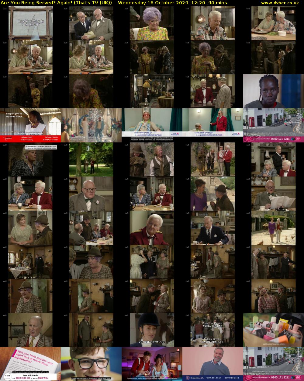 Are You Being Served? Again! (That's TV (UK)) Wednesday 16 October 2024 12:20 - 13:00