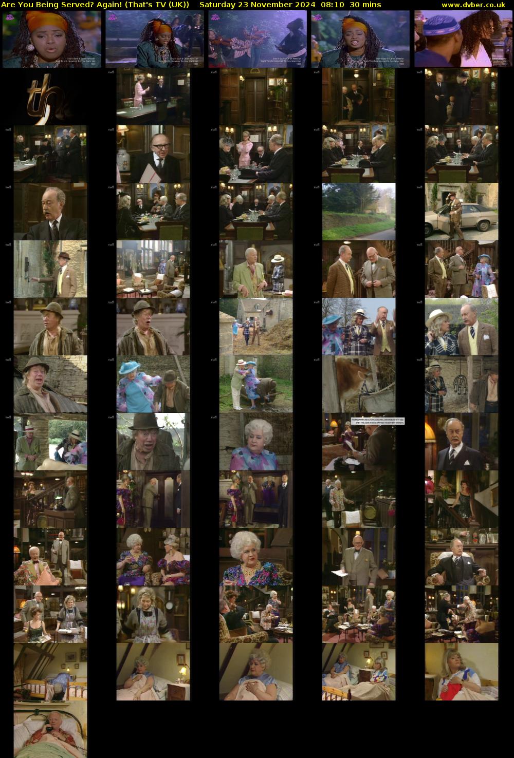 Are You Being Served? Again! (That's TV (UK)) Saturday 23 November 2024 08:10 - 08:40