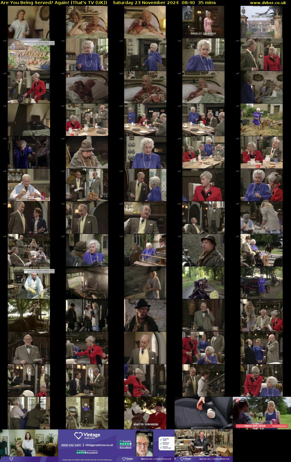 Are You Being Served? Again! (That's TV (UK)) Saturday 23 November 2024 08:40 - 09:15