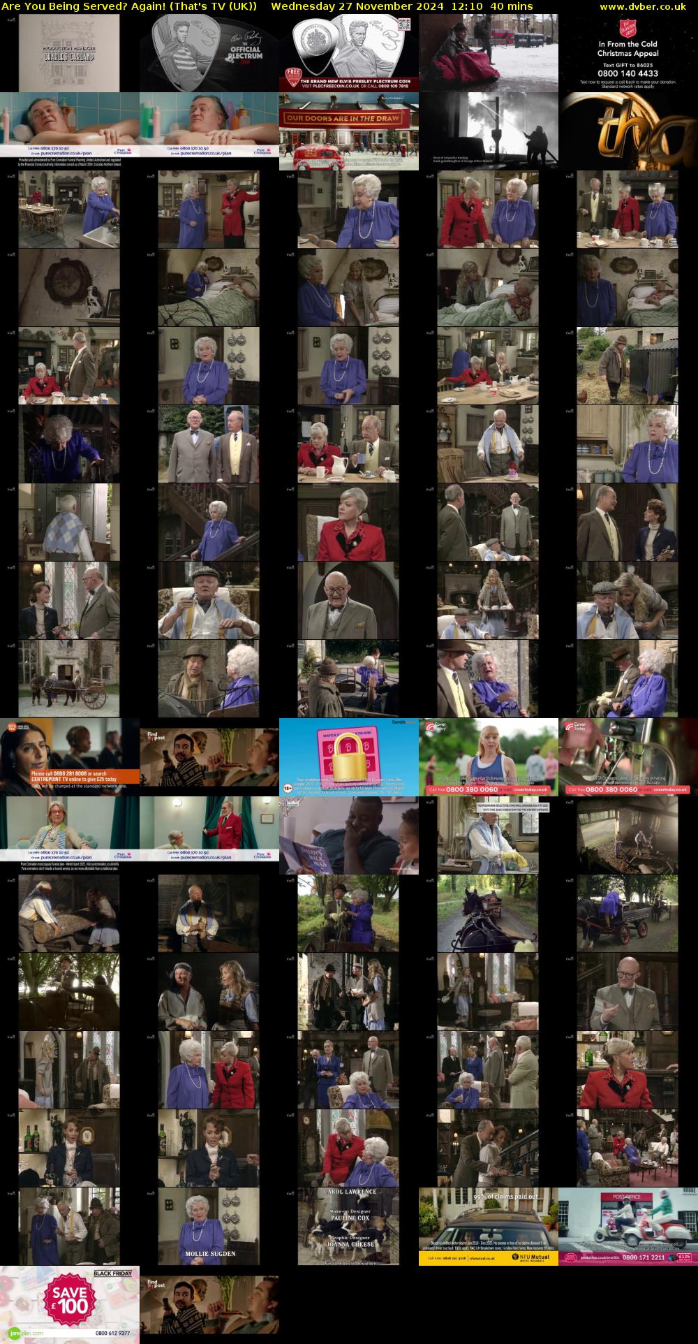 Are You Being Served? Again! (That's TV (UK)) Wednesday 27 November 2024 12:10 - 12:50