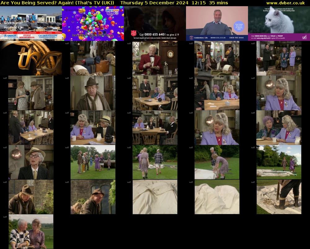 Are You Being Served? Again! (That's TV (UK)) Thursday 5 December 2024 12:15 - 12:50