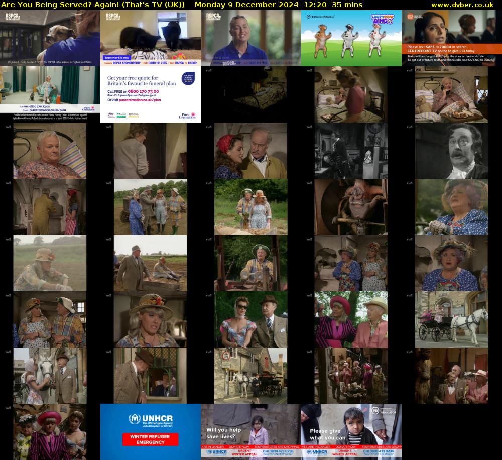 Are You Being Served? Again! (That's TV (UK)) Monday 9 December 2024 12:20 - 12:55