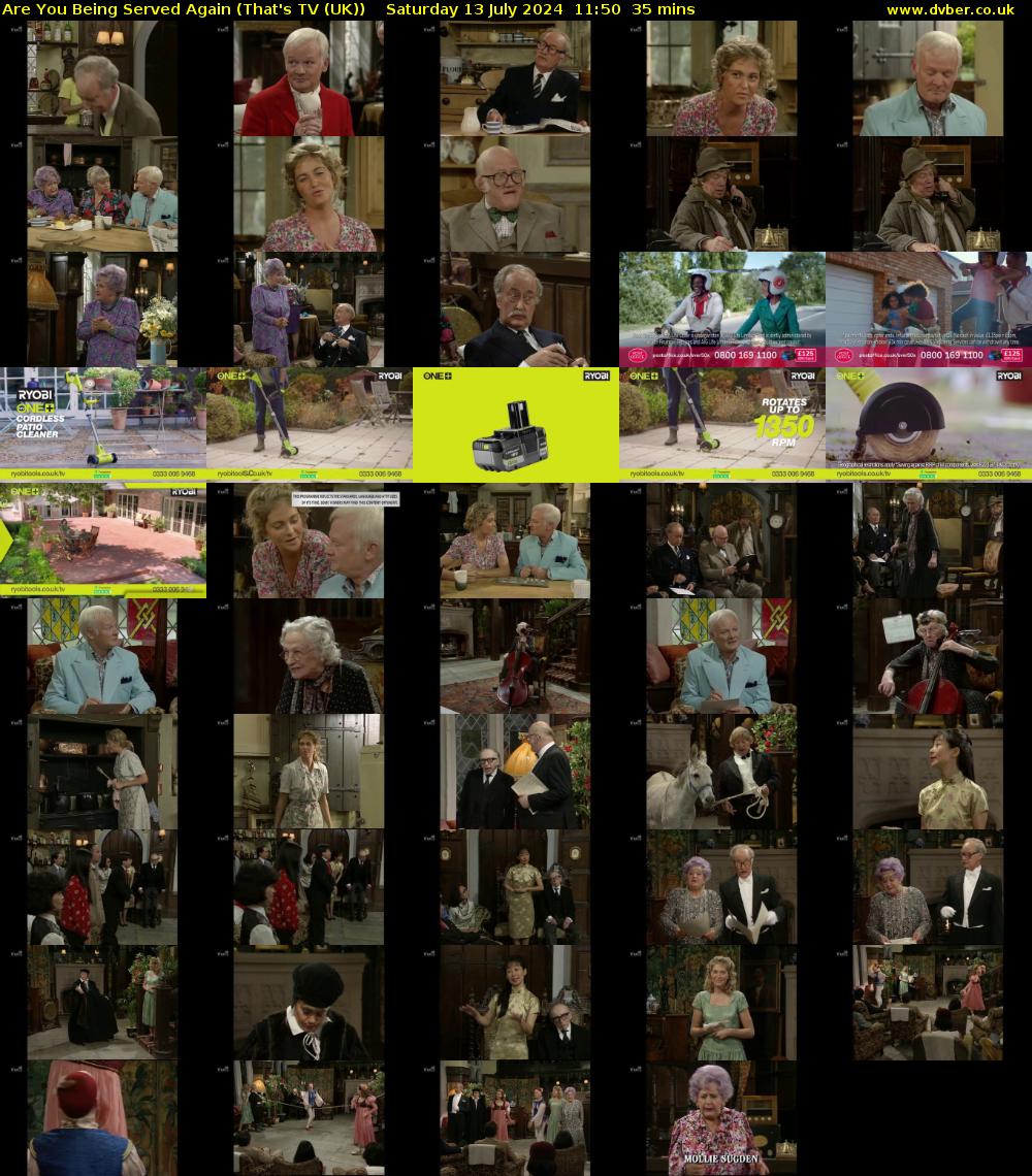 Are You Being Served Again (That's TV (UK)) Saturday 13 July 2024 11:50 - 12:25