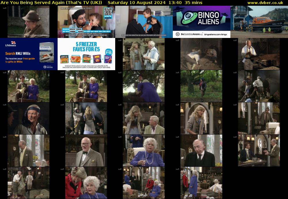 Are You Being Served Again (That's TV (UK)) Saturday 10 August 2024 13:40 - 14:15