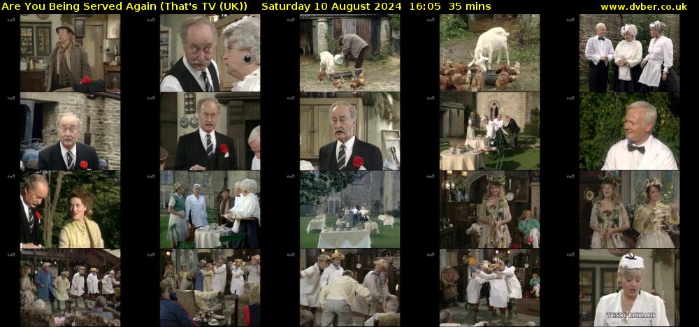 Are You Being Served Again (That's TV (UK)) Saturday 10 August 2024 16:05 - 16:40