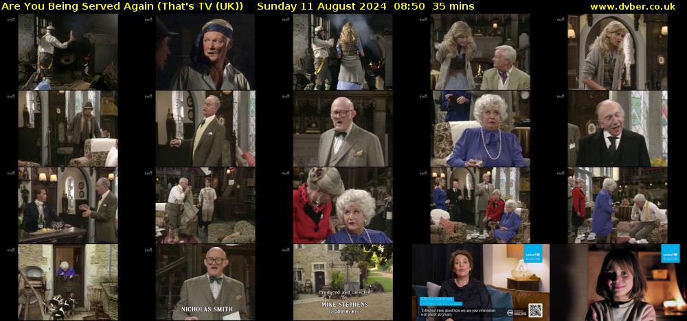 Are You Being Served Again (That's TV (UK)) Sunday 11 August 2024 08:50 - 09:25