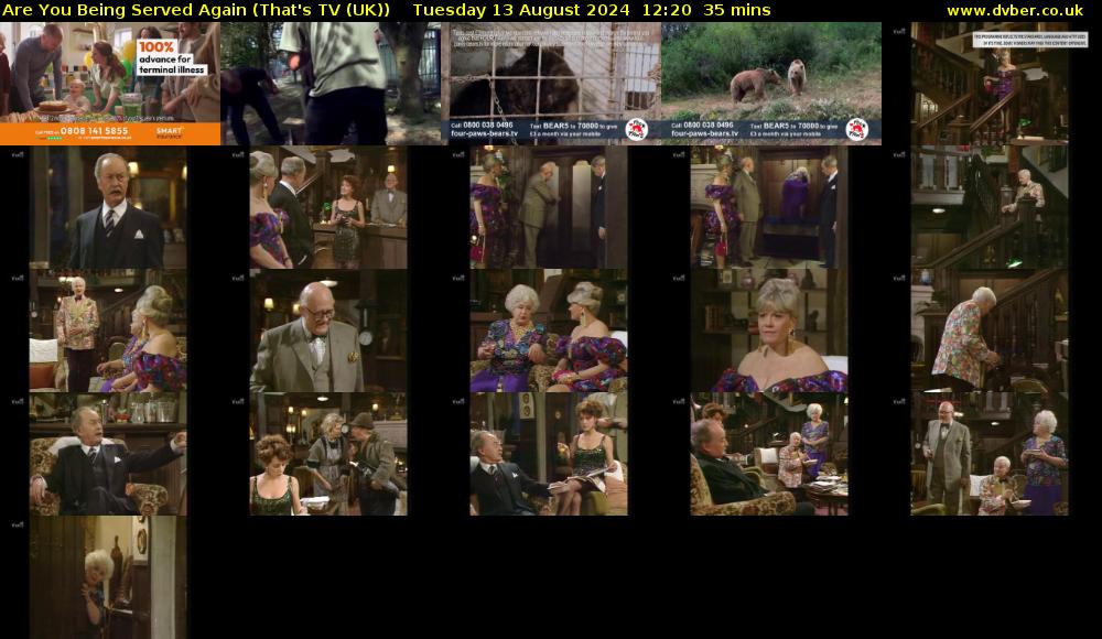 Are You Being Served Again (That's TV (UK)) Tuesday 13 August 2024 12:20 - 12:55