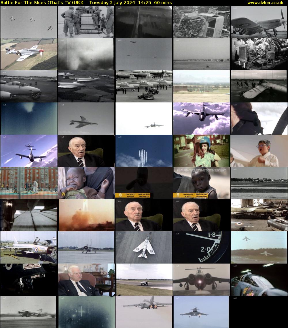 Battle For The Skies (That's TV (UK)) Tuesday 2 July 2024 14:25 - 15:25