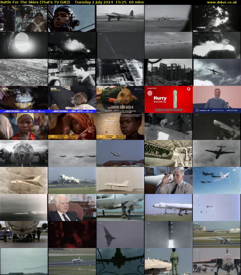 Battle For The Skies (That's TV (UK)) Tuesday 2 July 2024 15:25 - 16:25