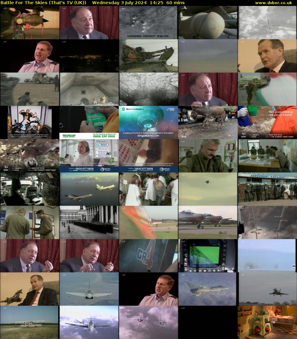 Battle For The Skies (That's TV (UK)) Wednesday 3 July 2024 14:25 - 15:25