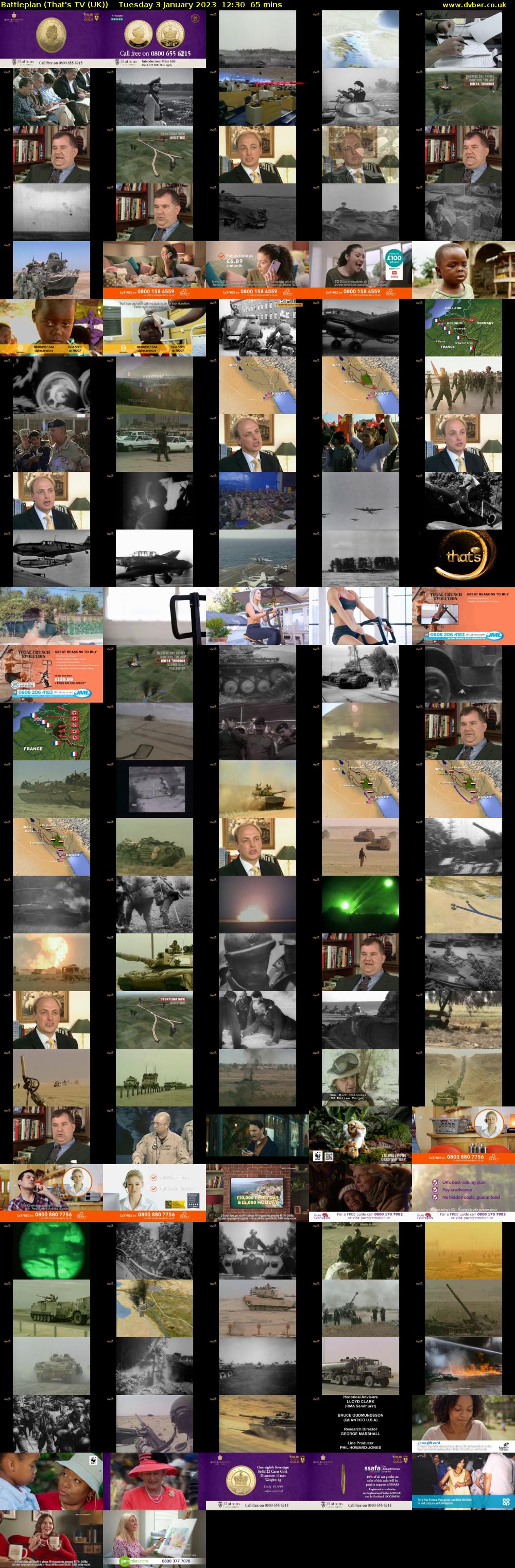 Battleplan (That's TV (UK)) Tuesday 3 January 2023 12:30 - 13:35