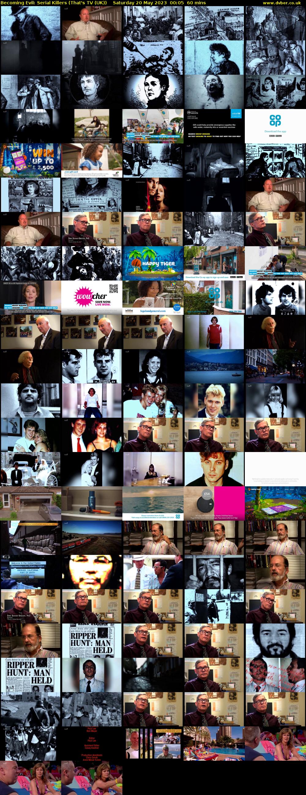 Becoming Evil: Serial Killers (That's TV (UK)) Saturday 20 May 2023 00:05 - 01:05