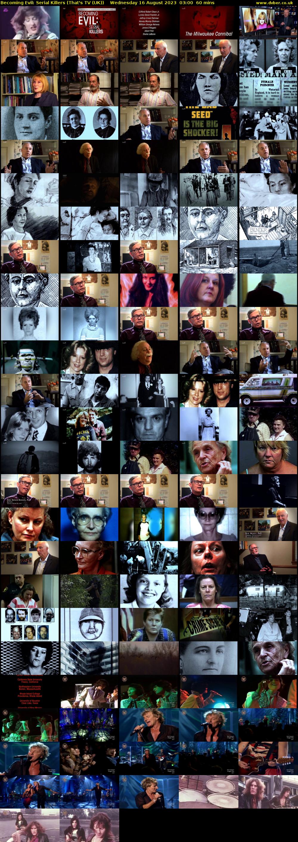 Becoming Evil: Serial Killers (That's TV (UK)) Wednesday 16 August 2023 03:00 - 04:00