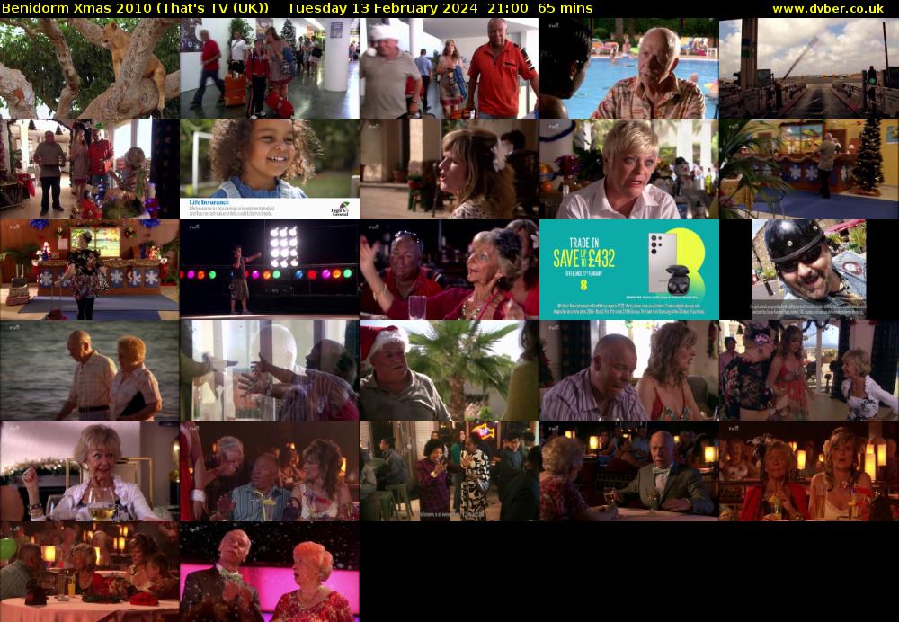 Benidorm Xmas 2010 (That's TV (UK)) Tuesday 13 February 2024 21:00 - 22:05
