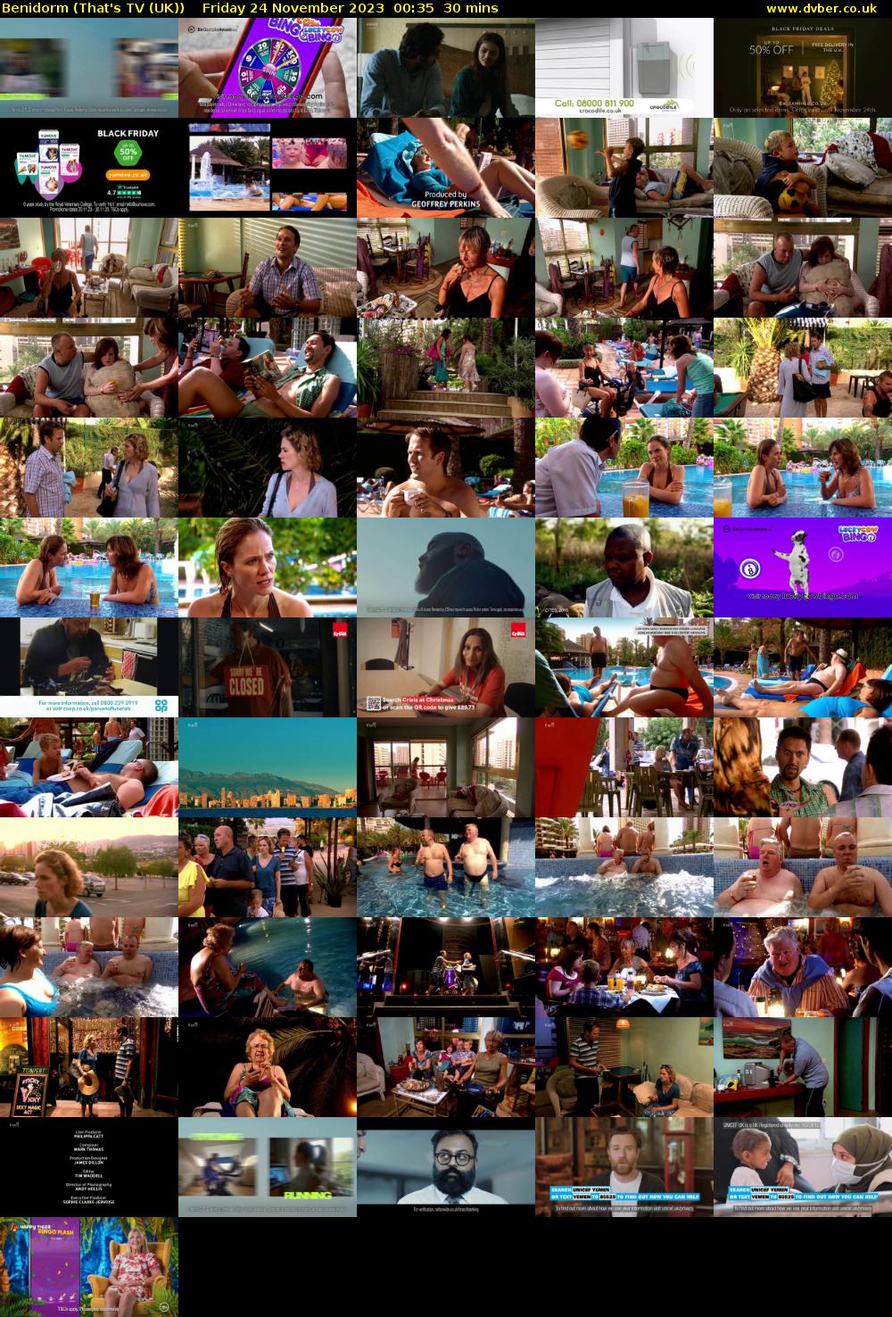 Benidorm (That's TV (UK)) Friday 24 November 2023 00:35 - 01:05