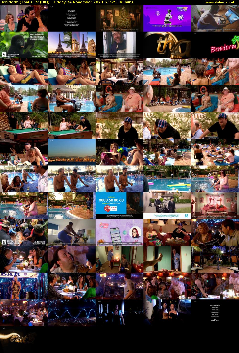 Benidorm (That's TV (UK)) Friday 24 November 2023 21:25 - 21:55