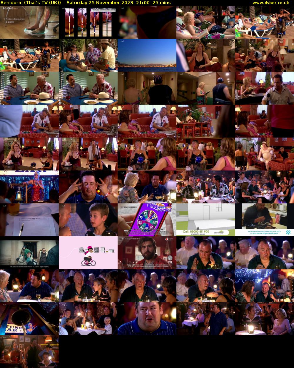 Benidorm (That's TV (UK)) Saturday 25 November 2023 21:00 - 21:25