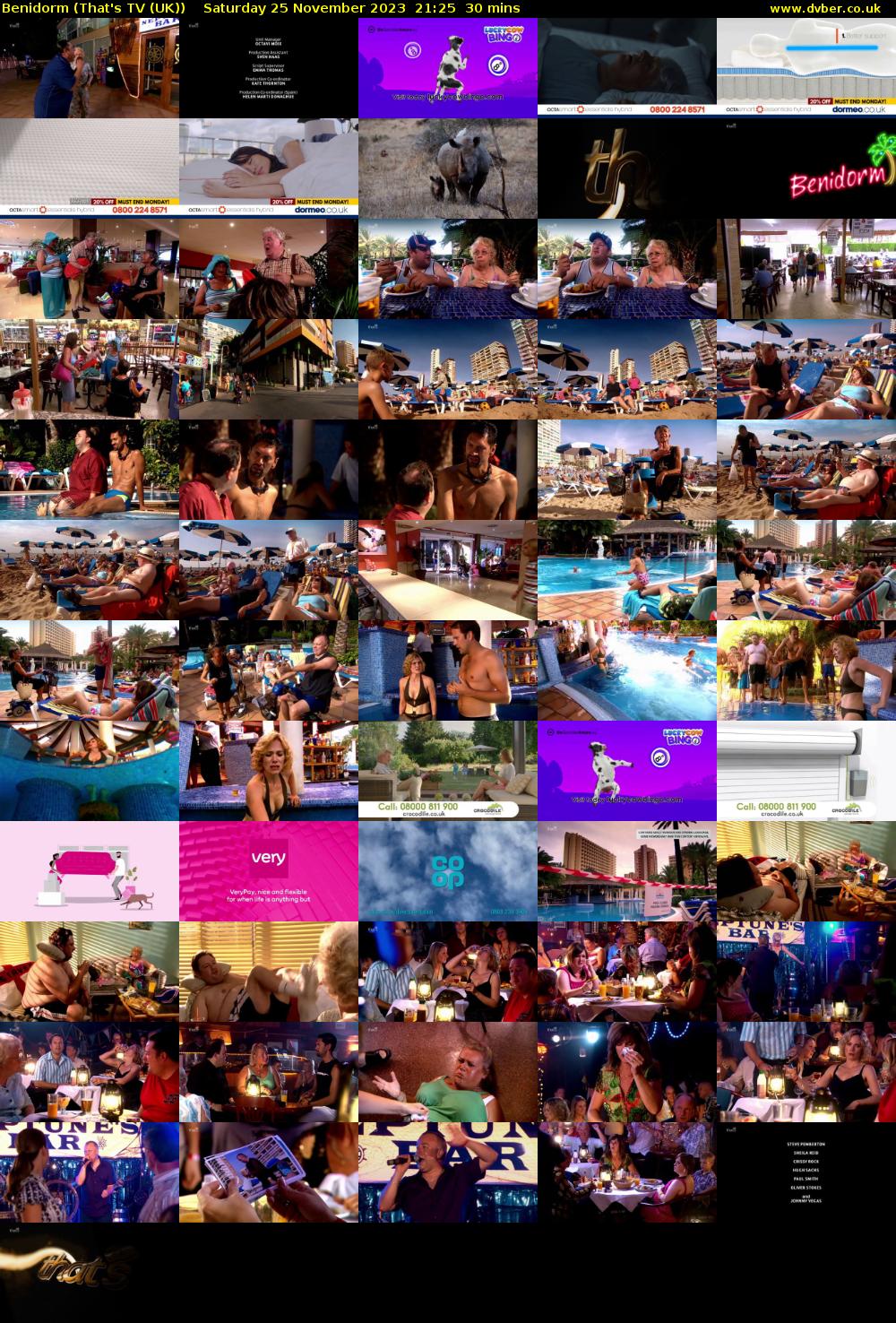 Benidorm (That's TV (UK)) Saturday 25 November 2023 21:25 - 21:55