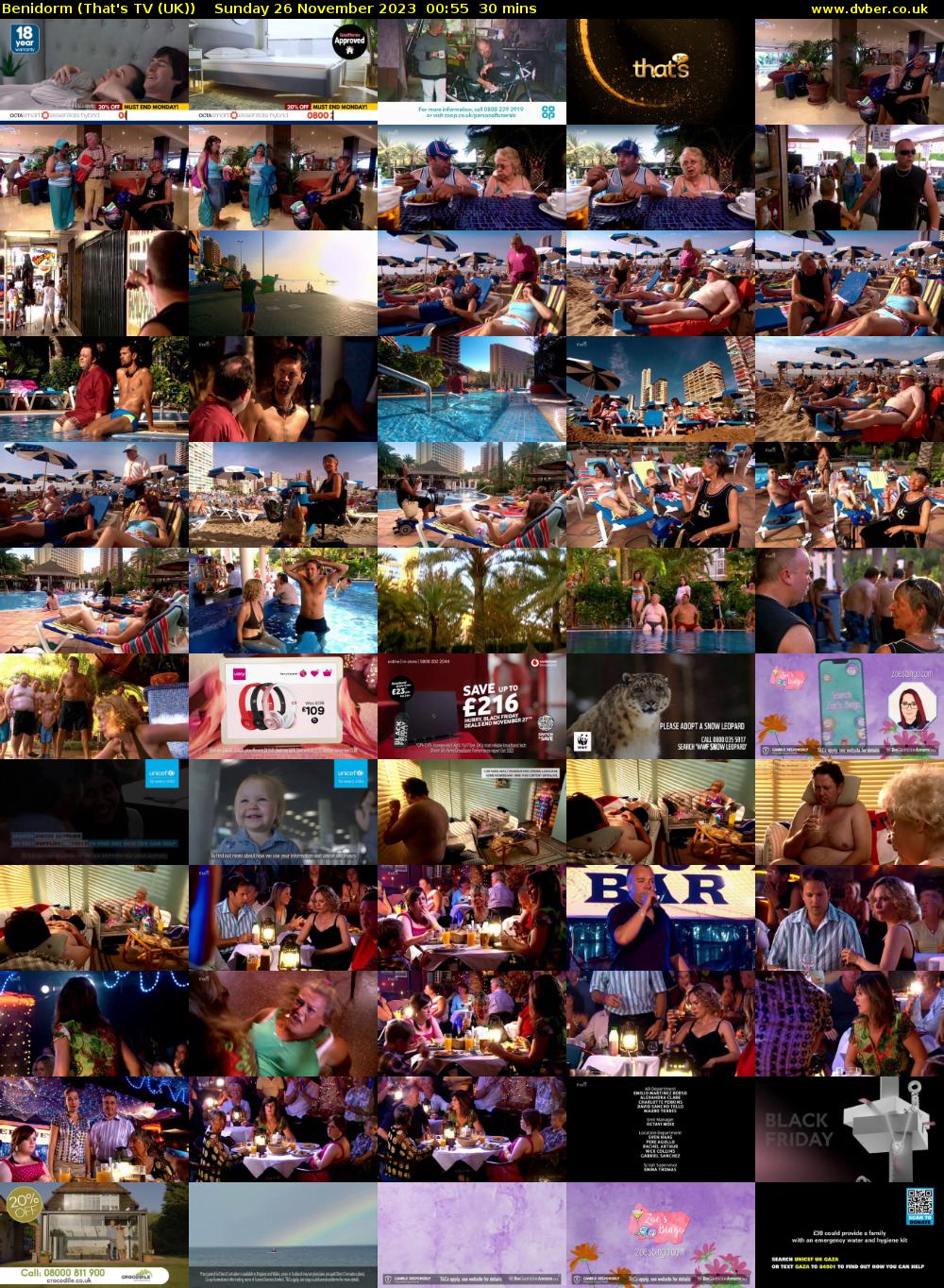 Benidorm (That's TV (UK)) Sunday 26 November 2023 00:55 - 01:25