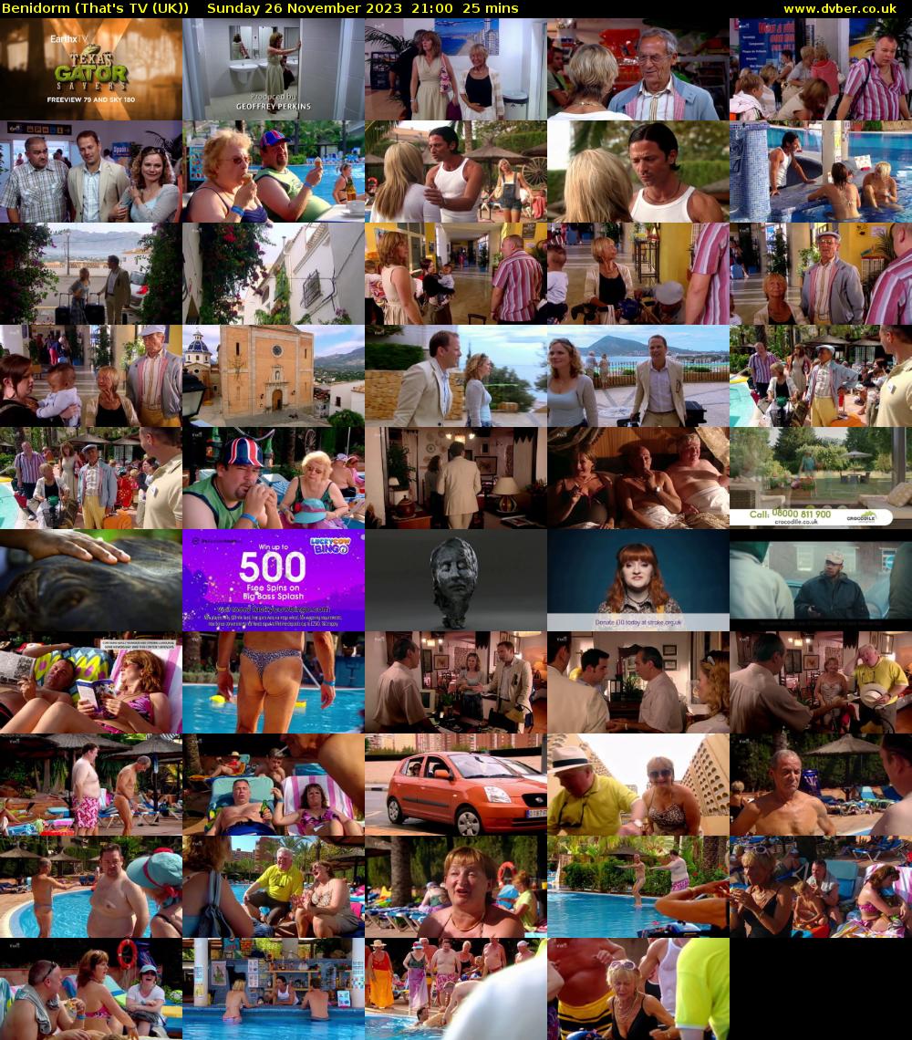Benidorm (That's TV (UK)) Sunday 26 November 2023 21:00 - 21:25
