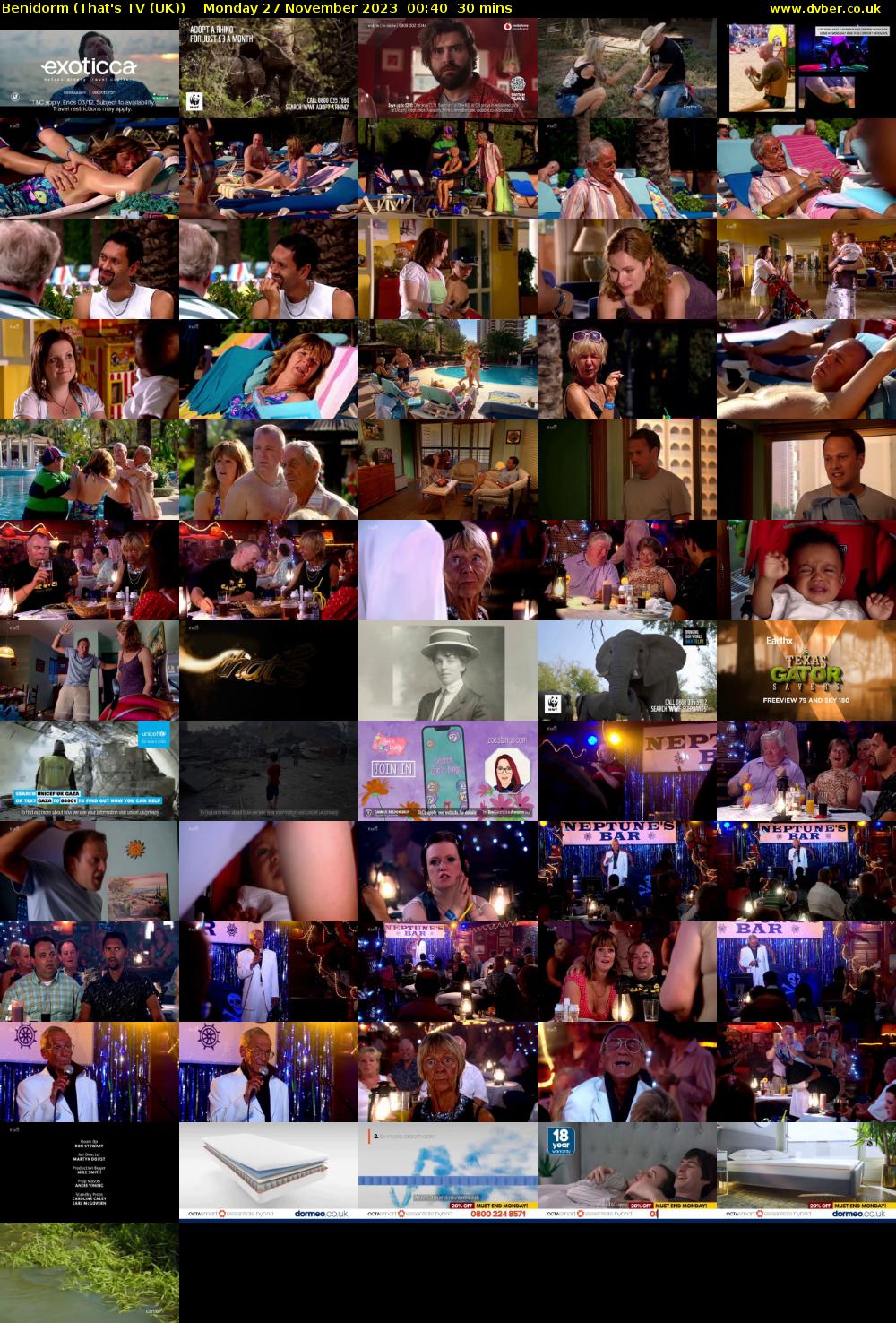 Benidorm (That's TV (UK)) Monday 27 November 2023 00:40 - 01:10